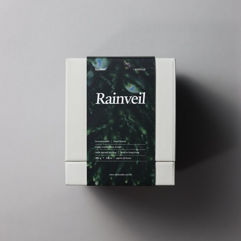 Rainveil 雨幕 - 蜡烛/烛台 - 瓷 黑色