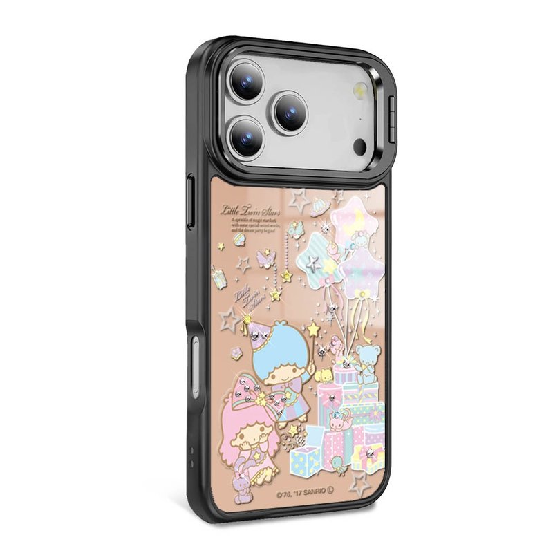 iPhone 全系列 军规防摔合金框隐形立架镜面钻壳-派对双子星 - 手机壳/手机套 - 其他材质 多色