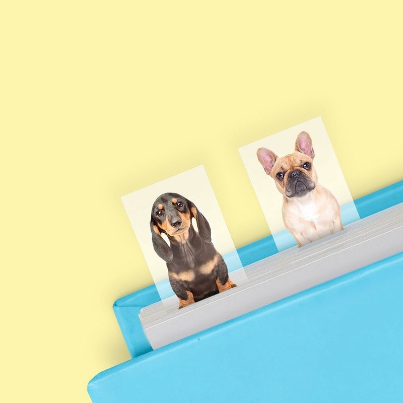 英国 Mustard 趣味标签贴 - 萌酷狗 - 便条纸/标签贴 - 塑料 多色