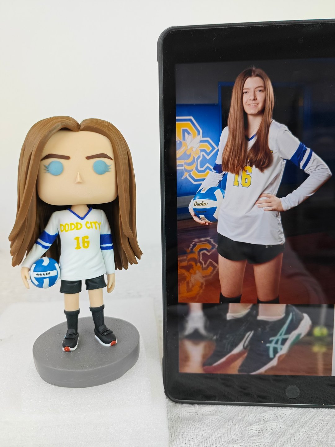 纯手工定制美国Funko Pop 自画肖像公仔娃娃男朋友老公生日礼物 - 玩偶/公仔 - 粘土 多色