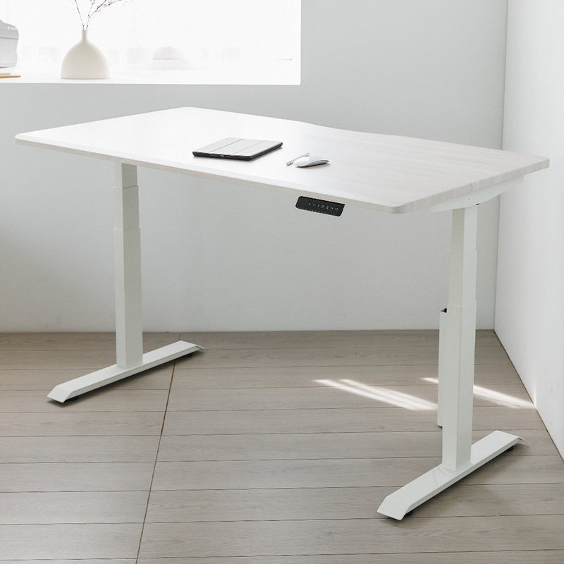 升级版-记忆电动三节式升降桌150*80 - 餐桌/书桌 - 木头 咖啡色