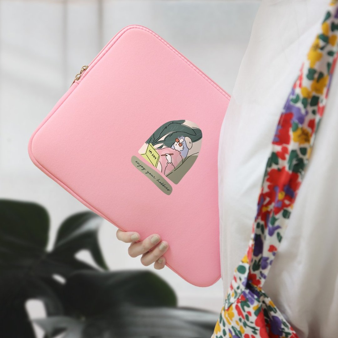 绘画时光 MacBook Air/MacBook Pro/11,13,15寸,apple笔电包 - 电脑包 - 橡胶 粉红色