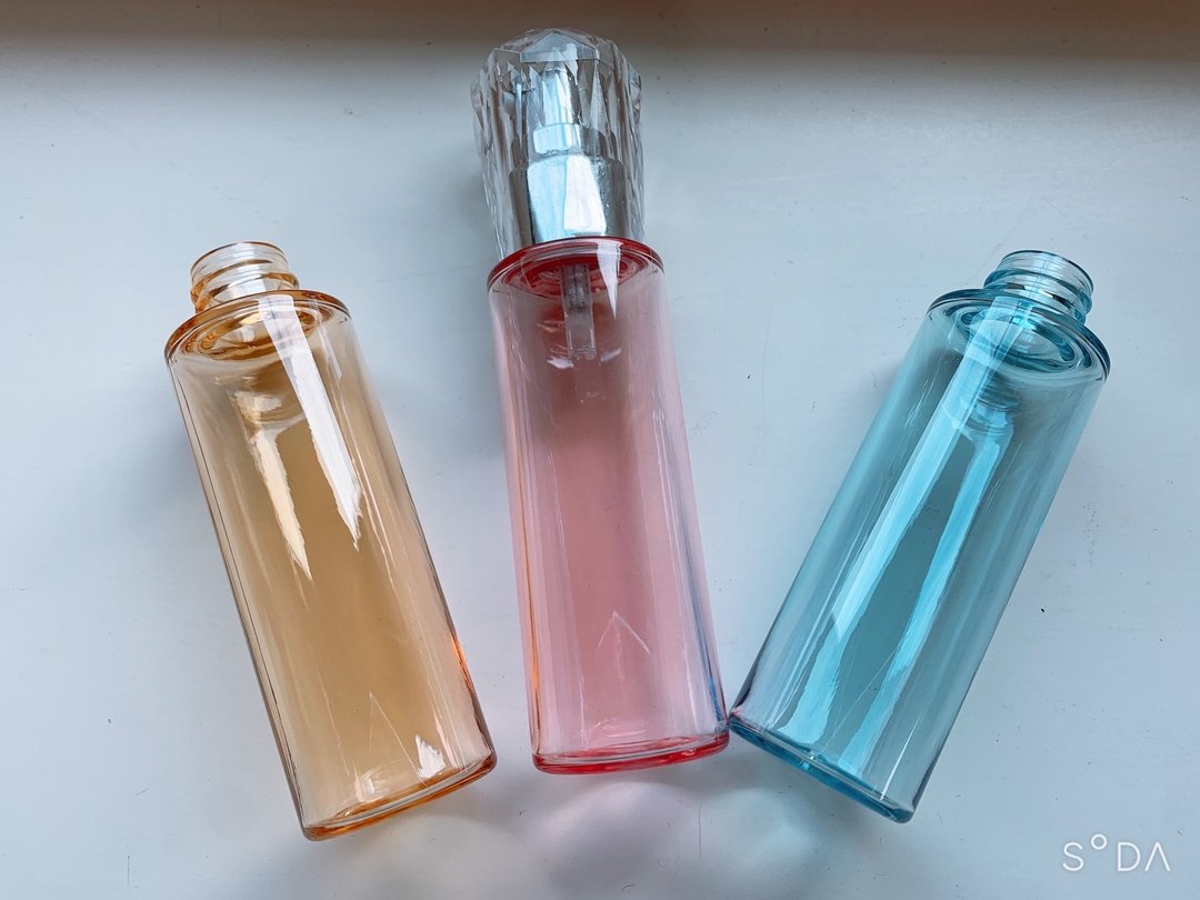 3入50ML 全新钻石保养品空瓶( 粉蓝橘色) - 其他 - 塑料 