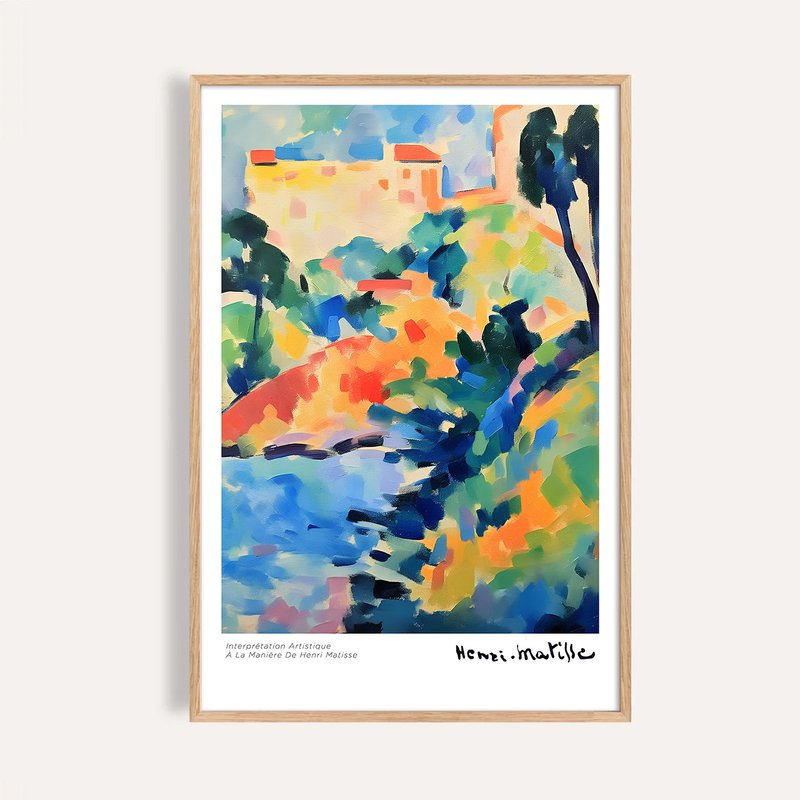 山丘之光 Hillside Radiance / 马谛斯风格现代插画 海报 挂画 - 海报/装饰画/版画 - 纸 