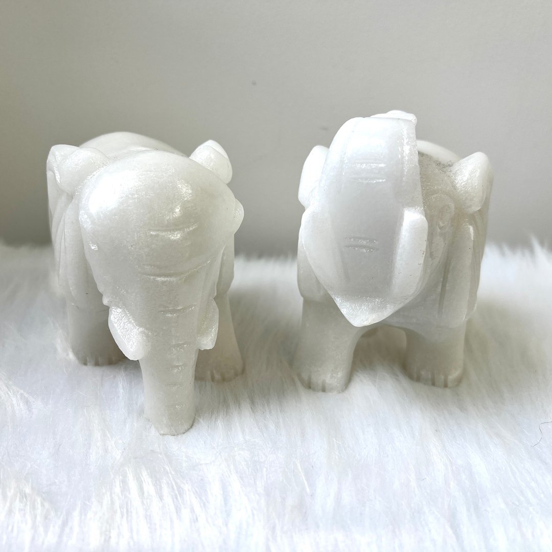 如意吸水象连玉石吸水池 | 水晶 | 水晶摆件 - 摆饰 - 水晶 黄色