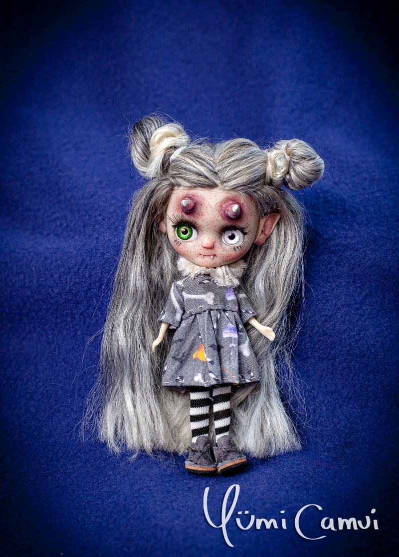 OOAK petite Blythe by Yumi Camui - 玩偶/公仔 - 塑料 多色