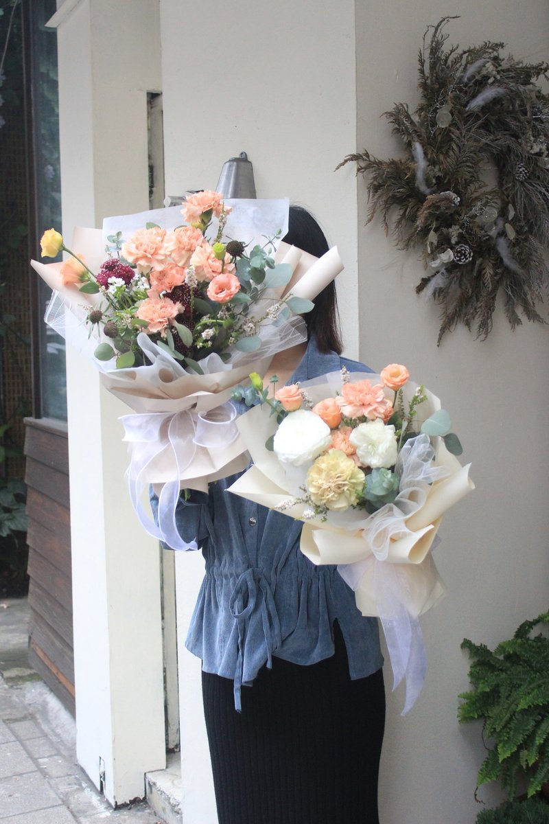 康乃馨鲜花花束 母亲节花束 粉肤色 鲜花花束 - 摆饰 - 植物．花 粉红色