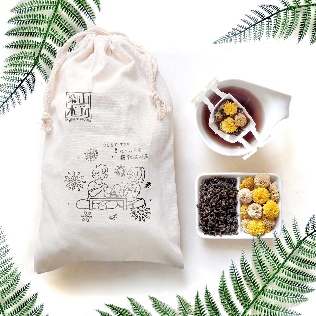 杭菊乌龙朝淬茶 (滤挂包) - 茶 - 新鲜食材 红色