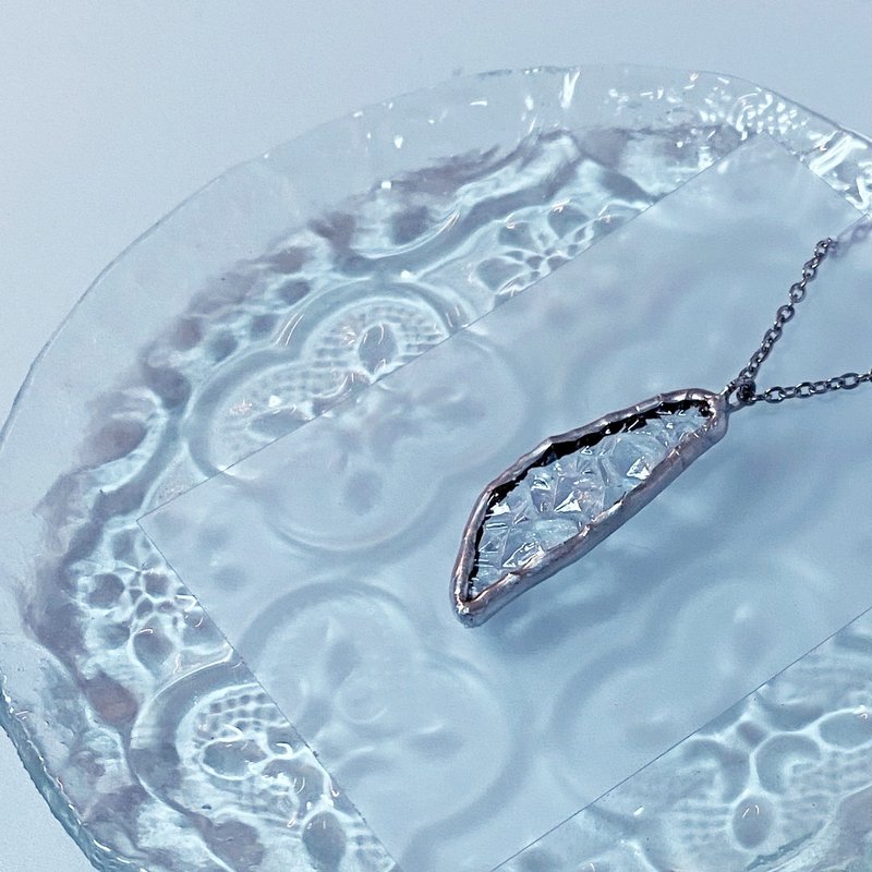 钻石玻璃-台湾造型镶嵌玻璃项链 - 项链 - 玻璃 