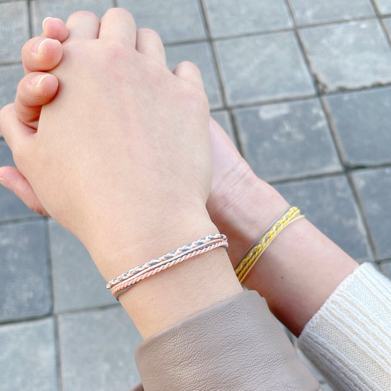 手围订制 爬格子 多层次手环 蜡线黄铜手环 可选色 - 手链/手环 - 其他材质 