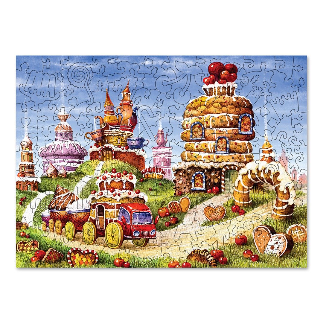 DAVICI Wooden Jigsaw Puzzles - Biscuit track - 桌游/玩具 - 木头 