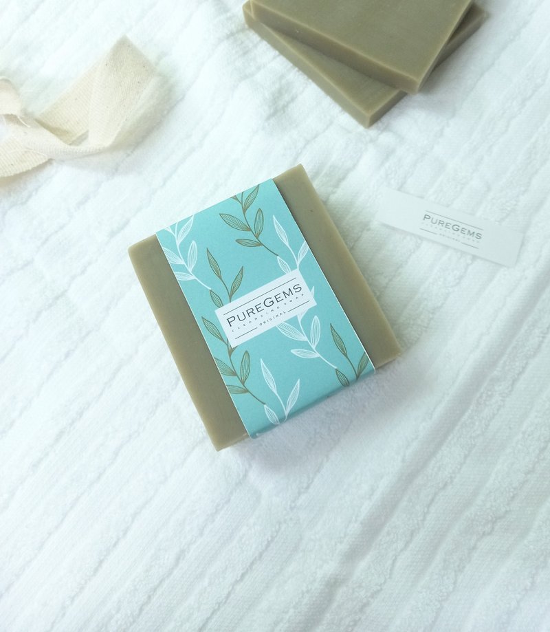 PUREGEMS 。艾草 。香茅 薄荷。 手工皂 ||一般及干性肤质适用 - 肥皂/手工皂 - 其他材质 绿色