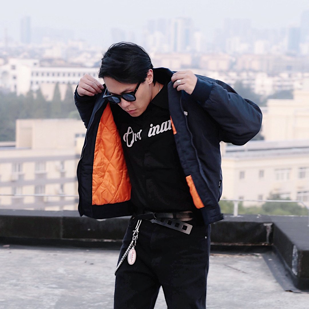 JANWONG 日系复古冬装空军服情侣短款棒球领棉服男保暖外套 - 男装外套 - 棉 多色
