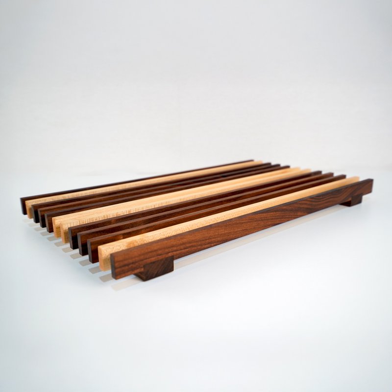 美国Fifty9 Design New York 铸铁锅原木隔热垫 - 盘子/餐盘/盘架 - 木头 咖啡色