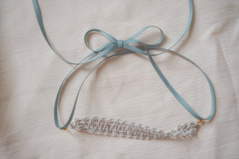 蕾丝编织颈链 蜡绳项链 可当手链 - 项链 - 其他材质 