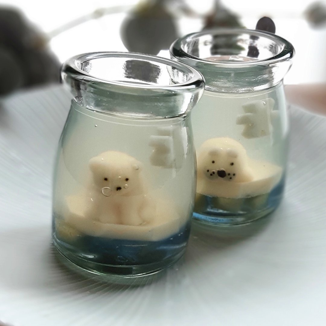 北极熊和海豹的冰上物语梨香冻-4入 - 蛋糕/甜点 - 新鲜食材 蓝色