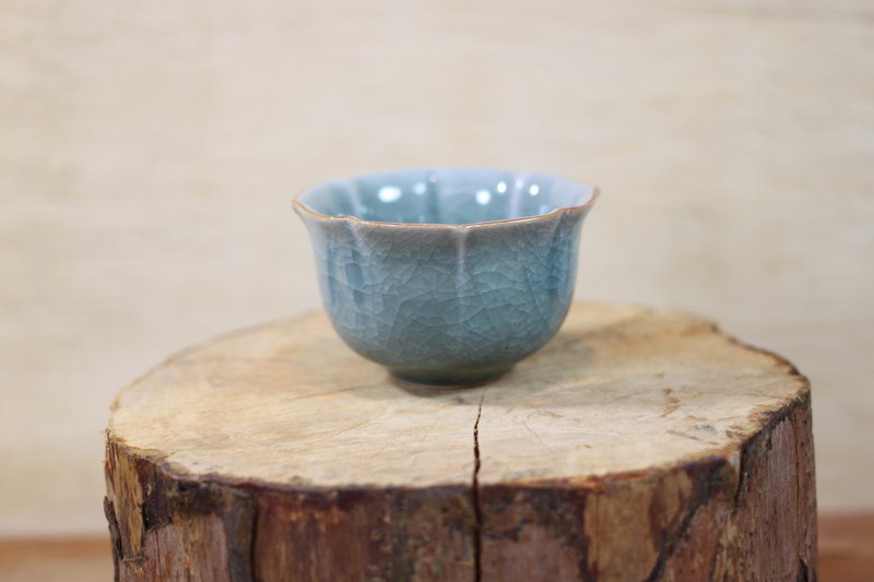 【送礼好物】祥亿 哥窑冰裂纹 幸福茶杯 名家叶敏祥作品 80ml - 茶具/茶杯 - 陶 