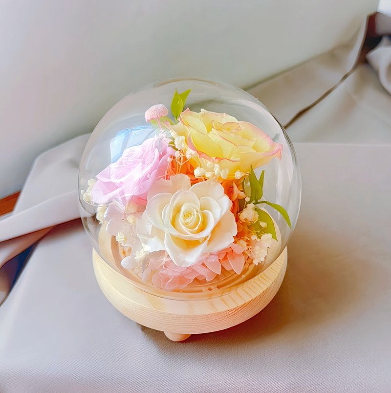 莳漫花间—春日微光 永生花玻璃盅 永生花礼 - 干燥花/捧花 - 植物．花 黄色