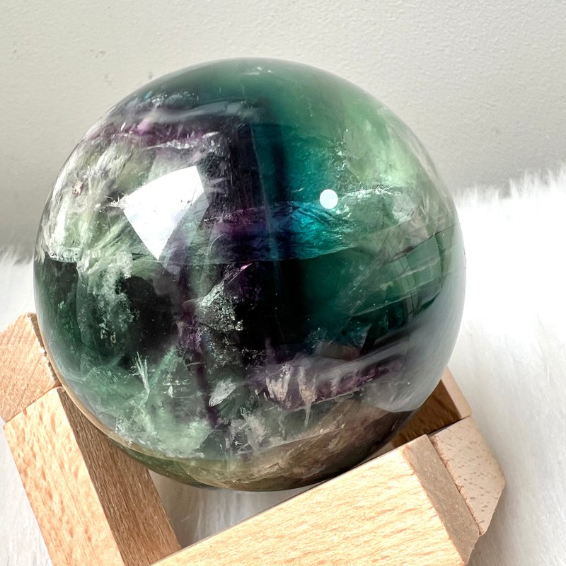 羽毛彩萤石柱 | 水晶 | 水晶球 | 水晶摆件 - 摆饰 - 水晶 多色