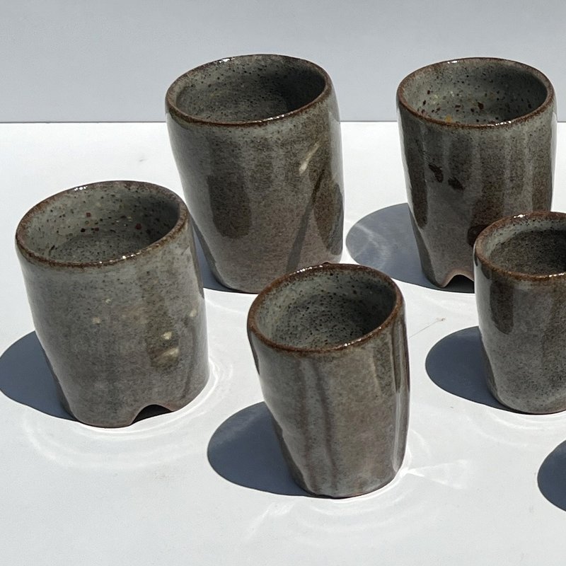 茶艺 茶道 小茶杯 | 彩石点釉 青瓷 白釉 - 茶具/茶杯 - 陶 