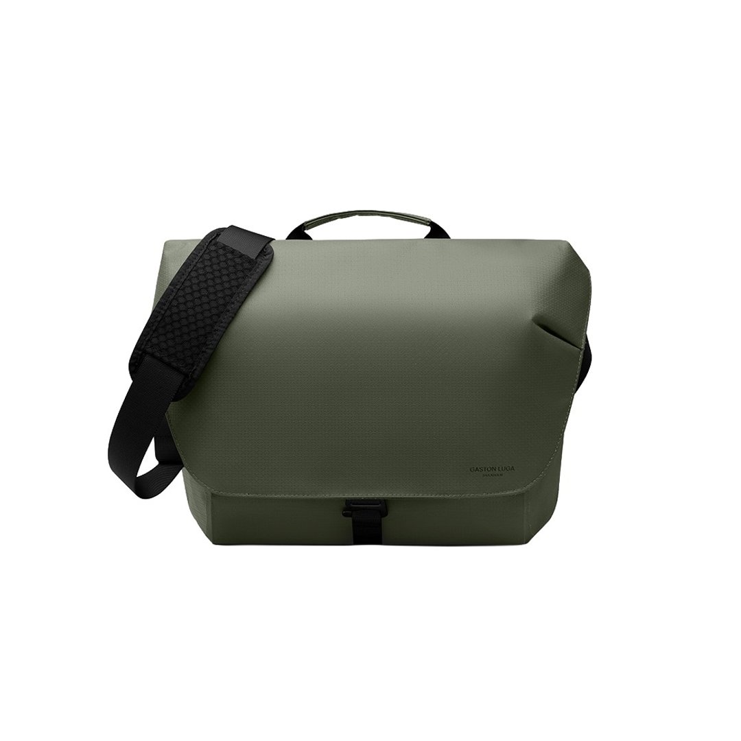 Gaston Luga Lightweight DuoSeal Messenger 14 寸邮差包 -橄榄绿 - 侧背包/斜挎包 - 其他材质 绿色
