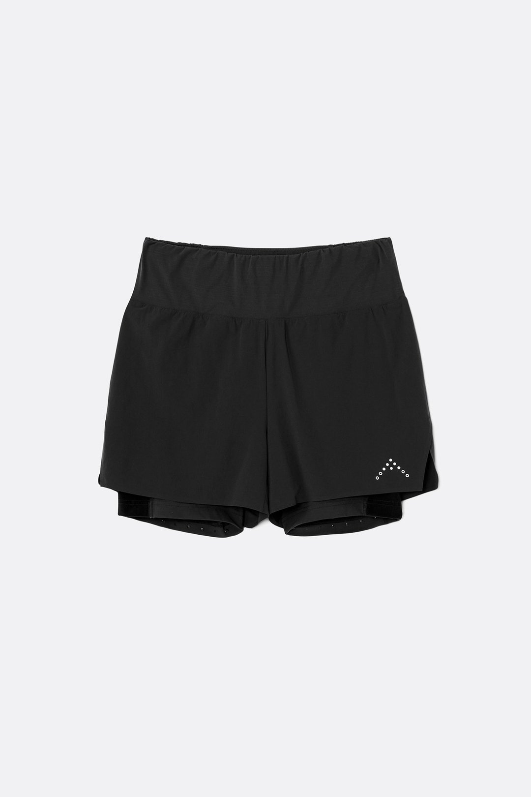 【Rab】Women's Talus 2-in-1 Running Shorts 女 乌木灰 - 女装运动裤 - 聚酯纤维 黑色
