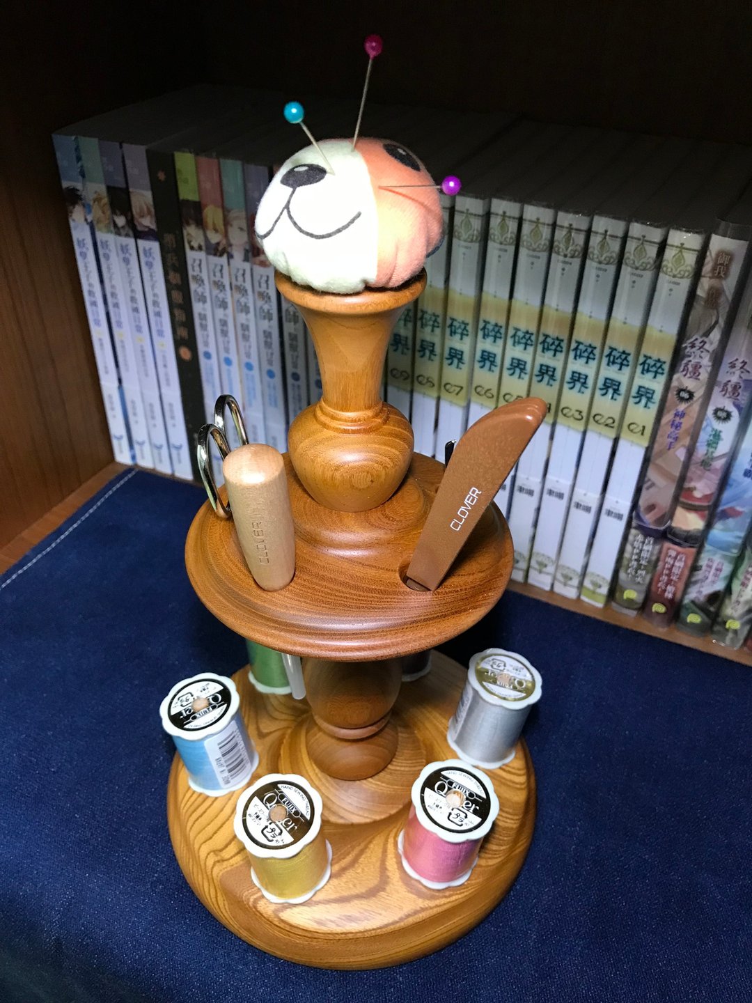 木制手工线轴架 - 收纳用品 - 木头 