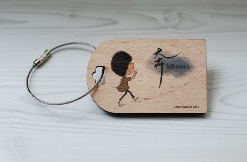 [行李吊牌]奔 - 行李吊牌 - 木头 白色