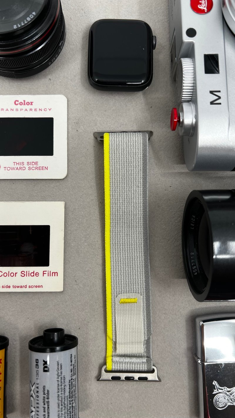 49 毫米黄色米色越野手环, Yellow Beige Trail Loop Watch Band - 表带 - 其他人造纤维 黄色