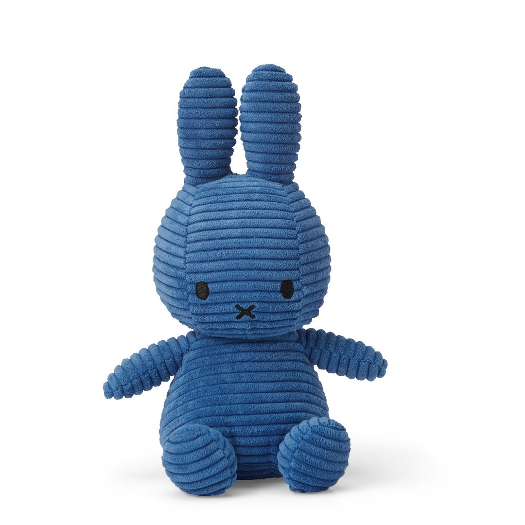 Bon Ton Toys | Miffy 米飞兔 灯芯绒娃娃 钴蓝 23cm - 玩偶/公仔 - 其他材质 蓝色