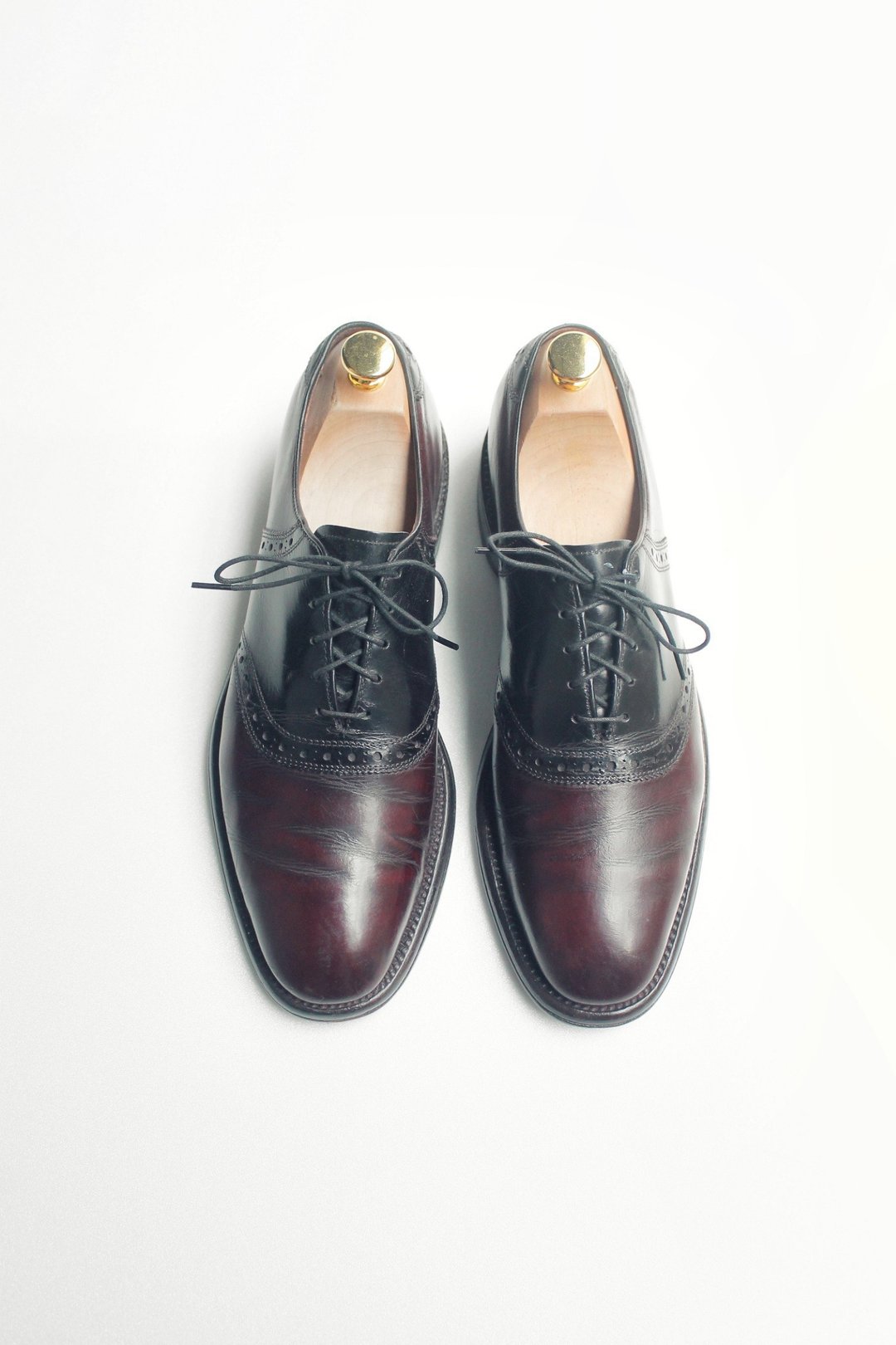 70s 美制马鞍拼接皮鞋｜Allen Edmonds Polo US 8A EUR 3940 - 女款休闲鞋 - 真皮 红色