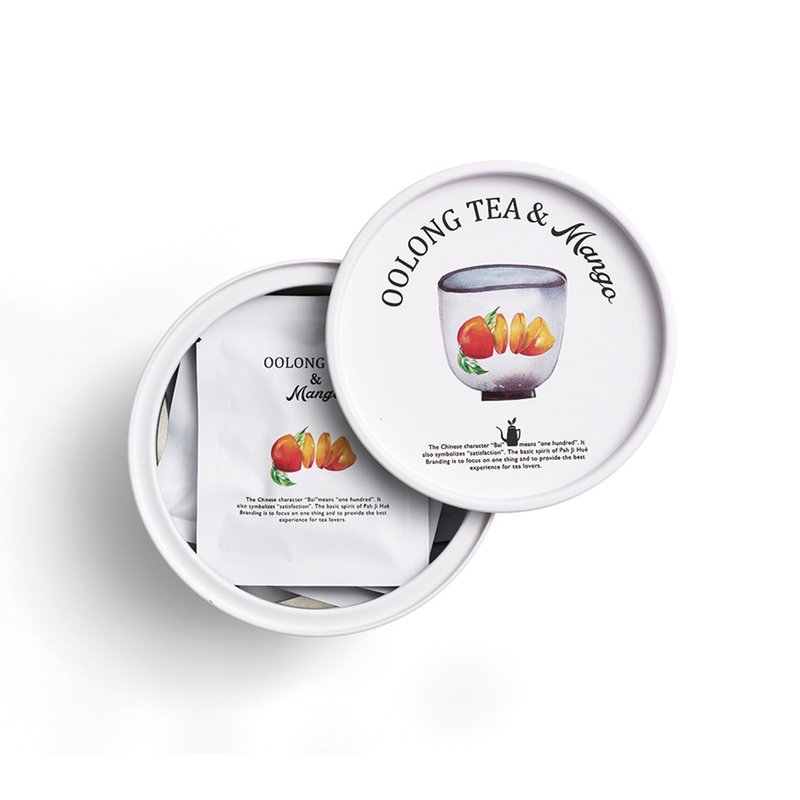 【百二岁】在地水果茶 / 冷泡茶  - 芒果金萱 8入 - 茶 - 新鲜食材 橘色