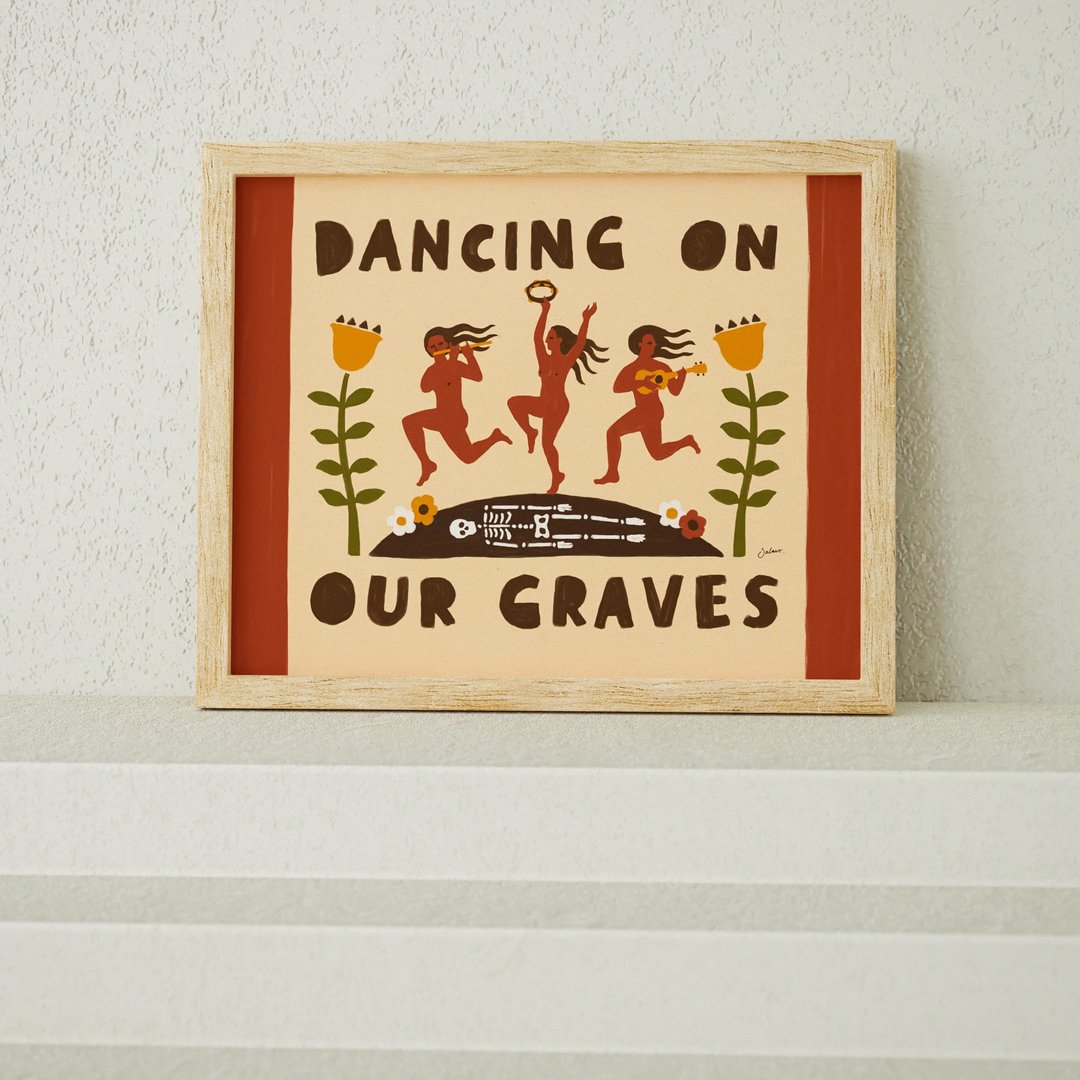 Dancing on Our Graves 在我们的坟墓上跳舞 - 印刷画/海报 - 海报/装饰画/版画 - 纸 红色