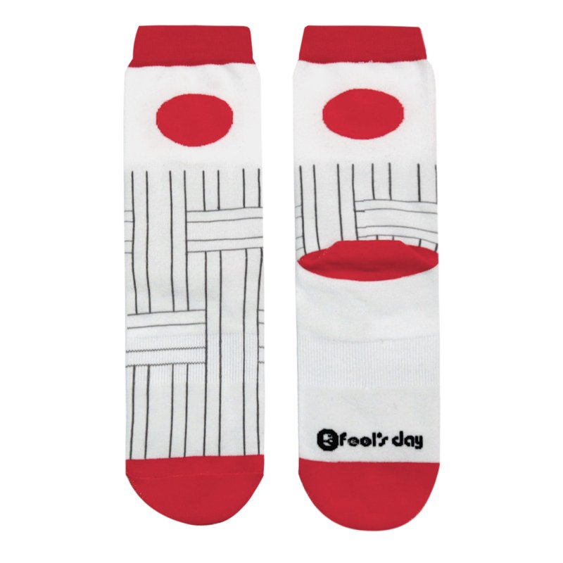 美国Fools day好想去旅行针织袜 - 日本 - 运动配件 - 棉．麻 白色
