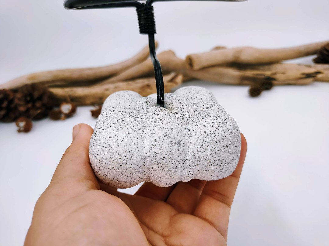 水泥支架│苔球支架 - 摆饰 - 水泥 白色