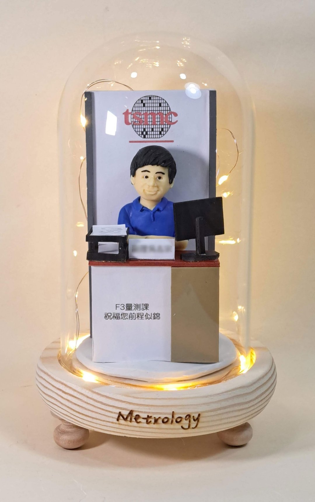 荣休记念小礼品,可定制名字.提供相片定制人物造型(办公室造型) - 摆饰 - 粘土 