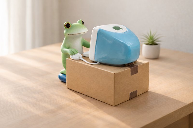 空尼吉蛙社畜部 之 蛙蛙今日值班中 办公桌疗愈小物 - 摆饰 - 其他材质 绿色