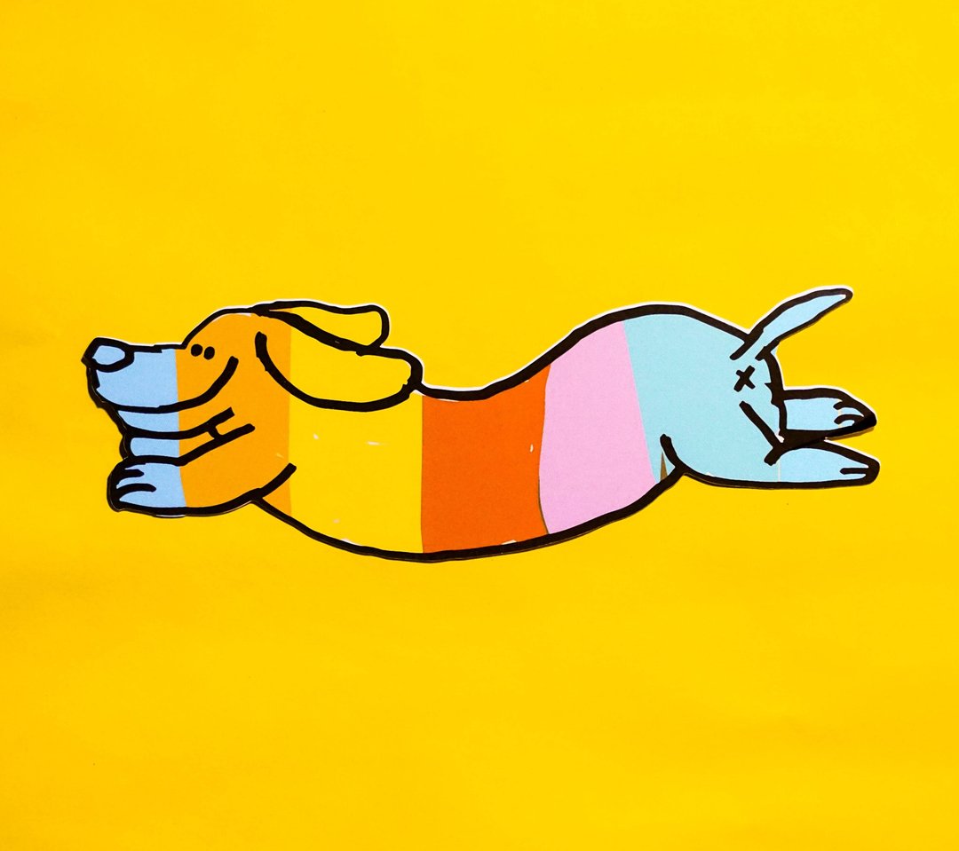 Dachshund Dog Card - 卡片/明信片 - 纸 多色