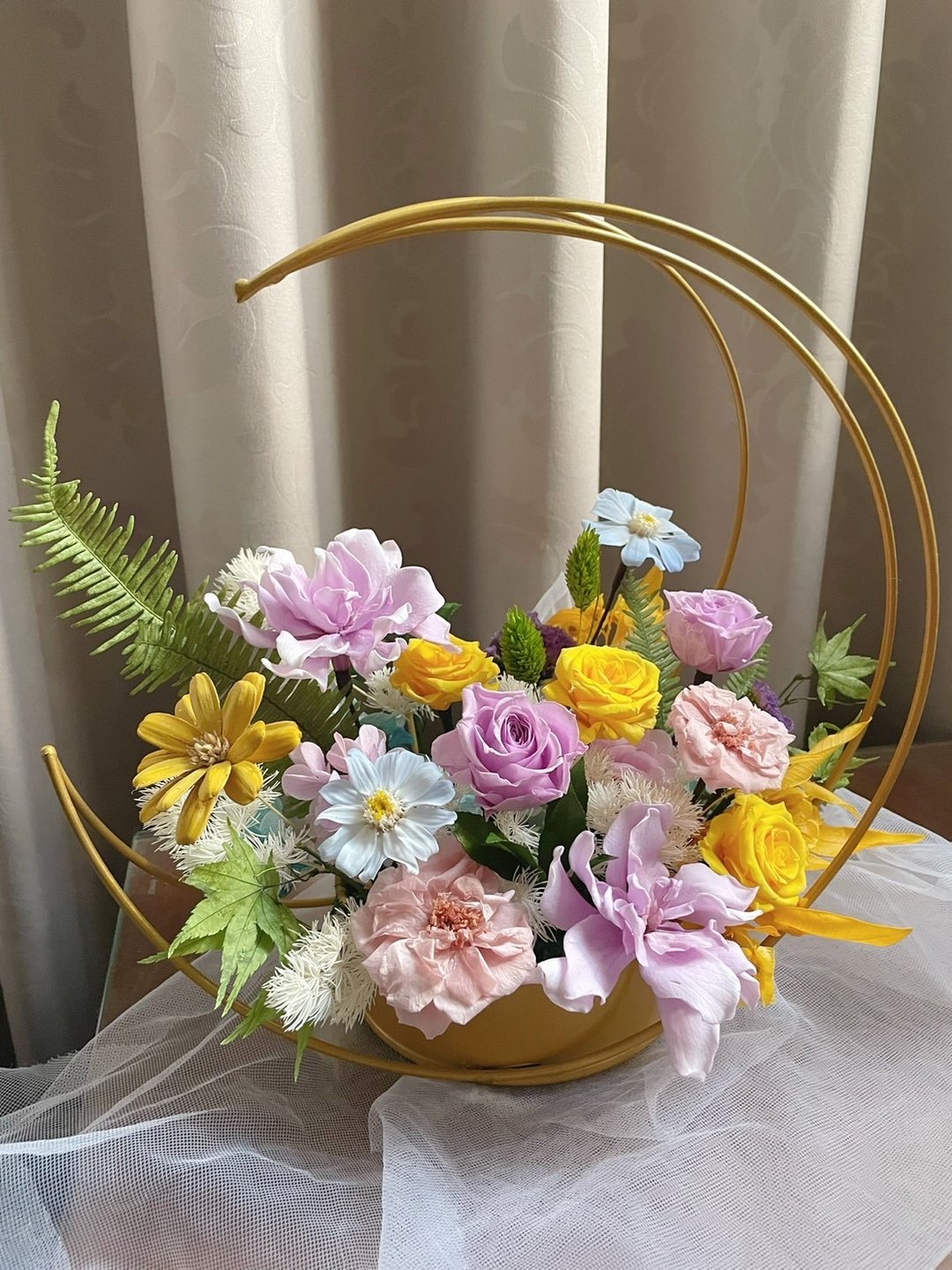 【花诉花艺】紫栀子永生花/开幕花礼/升迁花礼/祝贺花礼 永生花 - 干燥花/捧花 - 植物．花 
