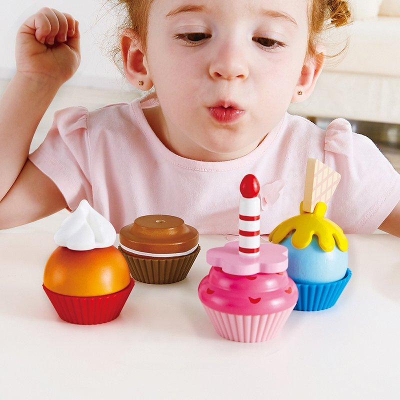 【礼物】德国Hape 美味杯子蛋糕 - 玩具/玩偶 - 木头 多色