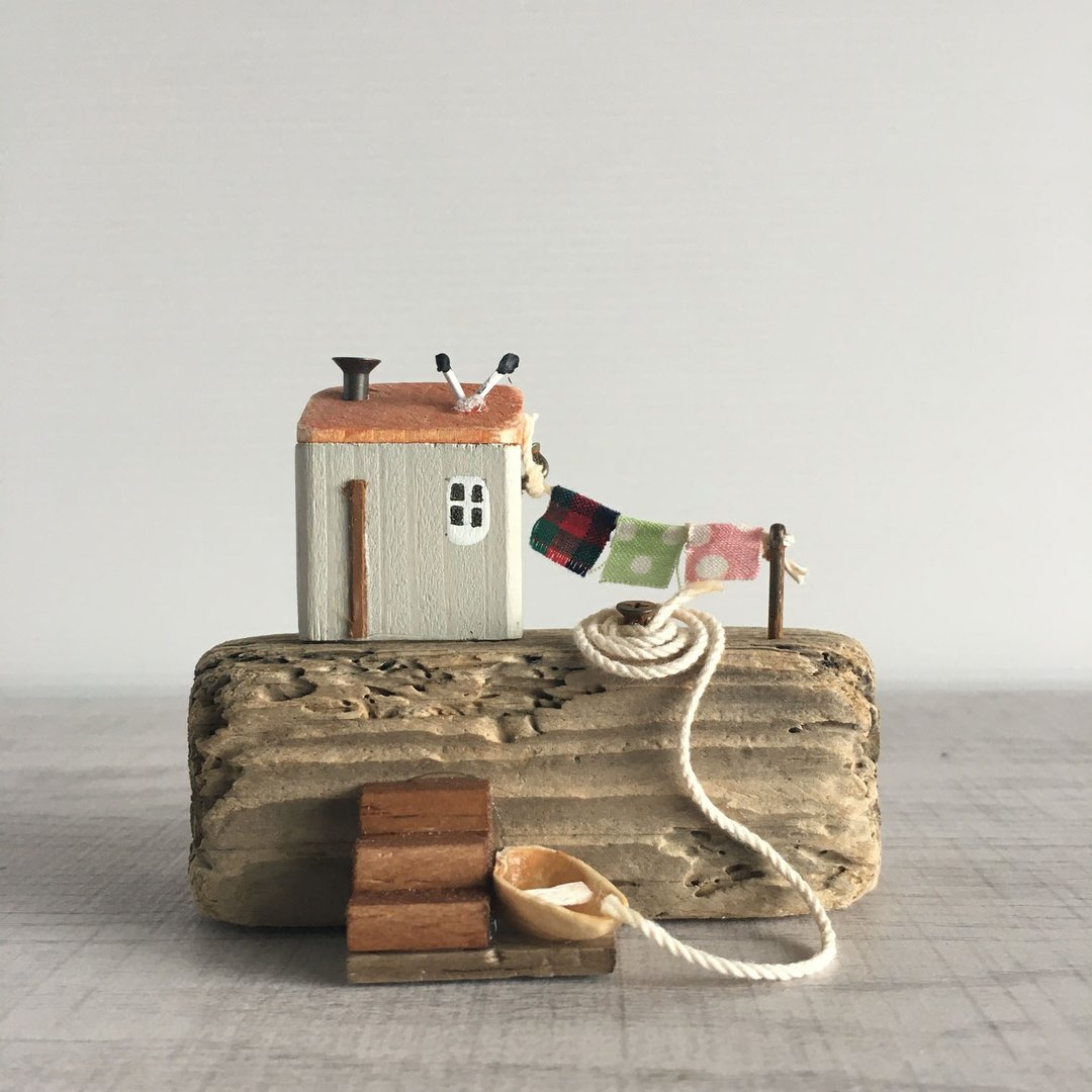 Driftwood interior-W424-entry model - 摆饰 - 木头 