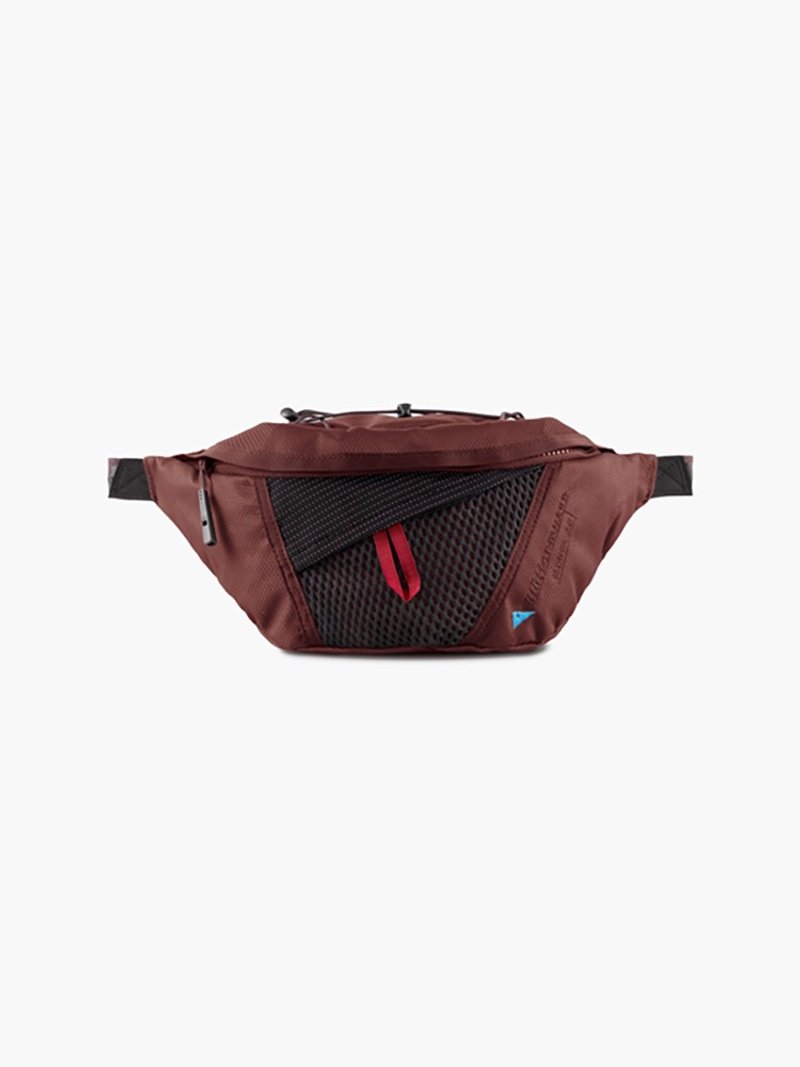 【攀山鼠 Klättermusen】Eldner Lumbarpack 2L 多功能腰包-暗熔 - 后背包/双肩包 - 其他材质 红色