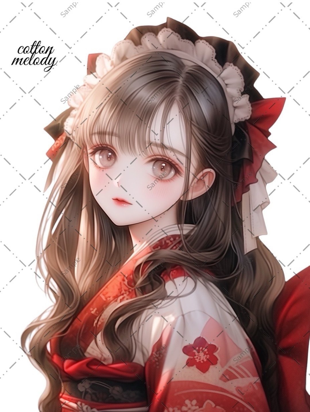 original sticker no.329 人物贴纸 原创贴纸 人物贴纸 女孩贴纸 原创人物贴纸 - 贴纸 - 纸 