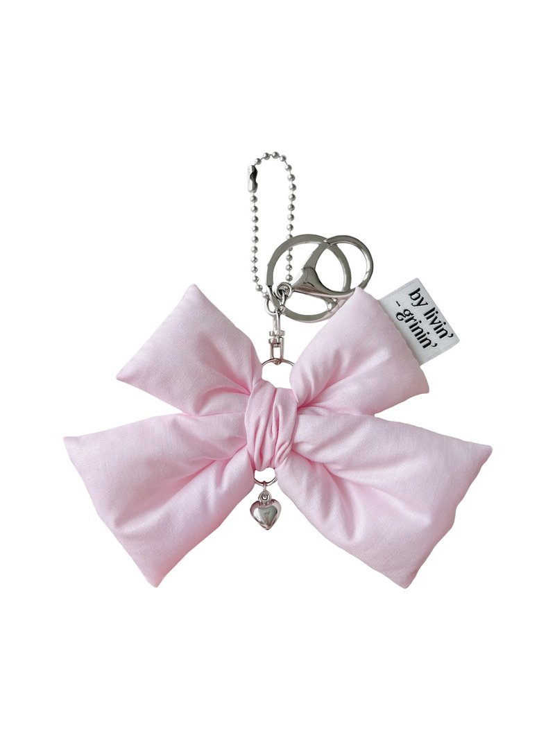 双丝带钥匙圈_泡泡粉红色 - 钥匙链/钥匙包 - 其他人造纤维 粉红色