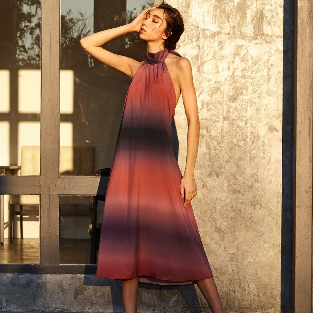 Cara - Beach Cover Ups Color: Gradient (CRBW54) - 其他 - 其他材质 紫色