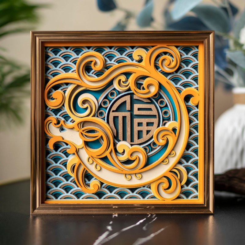 瑞龙赐福|客厅玄关电视柜酒柜装潢摆件乔迁新居开业礼品 - 摆饰 - 木头 