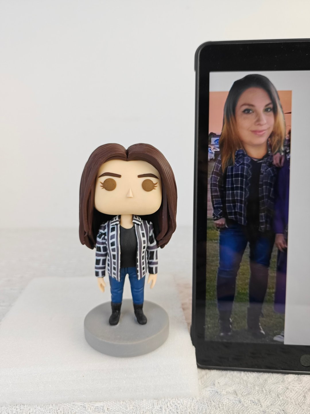 纯手工定制美国Funko Pop 自画肖像公仔娃娃男朋友老公生日礼物 - 玩偶/公仔 - 粘土 多色