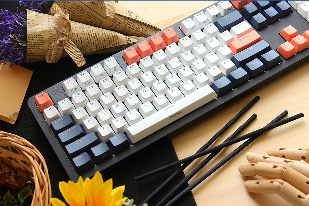 irocks K73R PBT 夕阳海湾 机械式键盘-Cherry轴 中文版 - 电脑配件 - 其他材质 