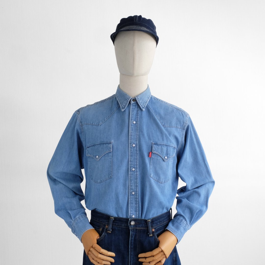 Vintage Levi's Denim Shirt Red Tab 90s - 男装衬衫 - 其他材质 