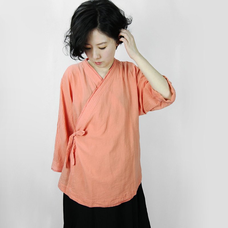 【声声慢】茶艺术斜连襟古风上衣 - 女装上衣 - 棉．麻 